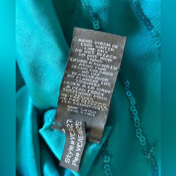 Vince Camuto Blue Caribbean Dress 14 - Picture 8 of 9